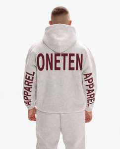 Sweat à capuche zippé surdimensionné personnalisé unisexe en polaire, effet délavé vintage, imprimé dessin animé brodé, style streetwear, marque privée 100% - Product Image 1