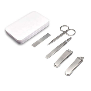 Professional 18-Piece Metal <b>Nail</b> Kit with 4 in 1 <b>Nail</b> Clipper Complete Manicure & Pedicure <b>Set</b> Durable Travel Case Included - Product Image 1