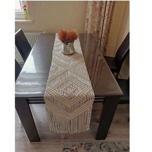 Direct Factory Supply Elegant Macrame Table Runner for Wholesale Interior Decor Dining Table Styling Events and Hospitality Use - Product Image 1