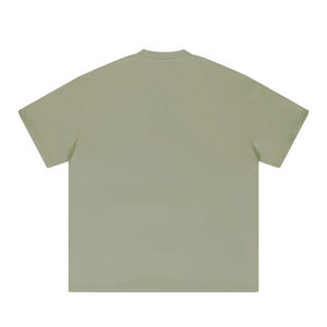 High Quality Streetwear Oversized Men's <b>T</b>-<b>Shirt</b> Front Logo Breathable <b>Polyester</b>/Cotton Casual Jersey in Custom Designs OEM - Product Image 4