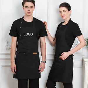 Stylish <b>kitchen</b> <b>apron</b> with button closure and waist fit polyester fabric ideal for chefs bar staff and gardening workers - Product Image 4