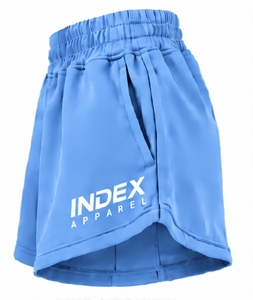Shorts de Punto Azules para Mujer, Marca Index Apparel, con Cintura Elástica y Bolsillos, Estilo Deportivo Casual - Product Image 6
