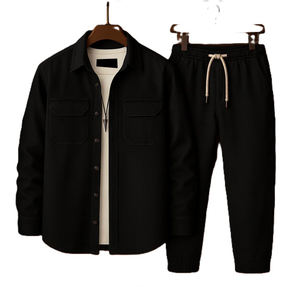 Conjunto de Traje de 2 Piezas para Hombre, Invierno 2026, Cuello Alto, Formal, Impermeable, Transpirable, 100% Algodón - Product Image 2