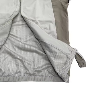 Chándal deportivo transpirable de dos piezas para hombre, talla grande, con cremallera, cortavientos. - Product Image 5