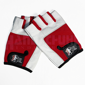 Gants de musculation GYM en PU, demi-doigts, avec fermeture à boucle et sangle de poignet réglable, unisexe, pour la musculation - Product Image 6