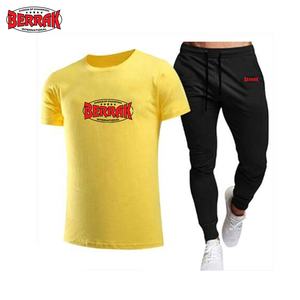 2021Men Casual Tracksuit Summer Clothes Sportswear Two Piece Set <b>T</b> Shirt Brand <b>Track</b> Clothing Male Sweat suit Sports Suits - Product Image 6