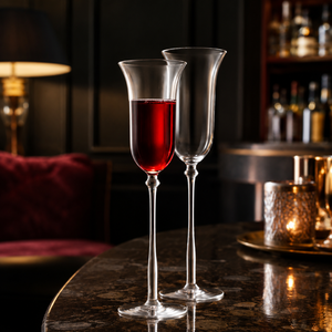 Verres à vin en borosilicate faits à la main de 200 ml, sans plomb, transparents, à pied, pour vin rouge et blanc, réutilisables, vente en gros - Product Image 6