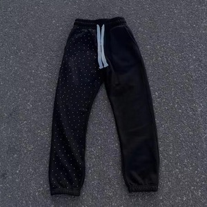 Conjunto Deportivo Oversize para Hombre, Diseño Urbano, Sudadera con Estampado y Pedrería, Pantalones Deportivos - Product Image 3