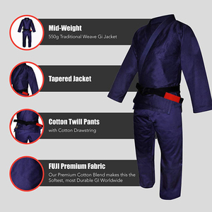 Uniforme de entrenamiento de artes marciales premium, tela duradera, gi de BJJ ligero, ropa de entrenamiento de grappling, gi de BJJ profesional - Product Image 6