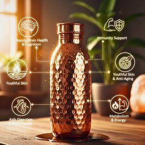 Botella de cobre de alta demanda para exportación, venta al por mayor, marca privada y suministro a distribuidores internacionales - Product Image 2