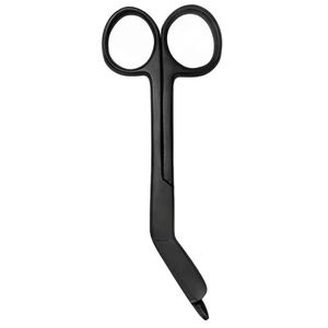 Customized size Stainless Steel Black Nurse Bandage Scissors 30g Medical Cutting <b>Tool</b> with Blunt Tip for <b>Safe</b> Dressing Removal - Product Image 5