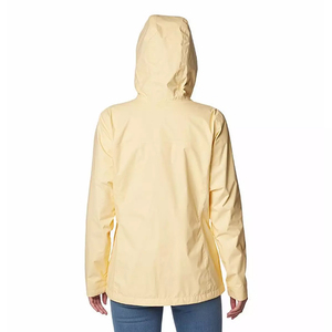 Chaqueta Impermeable Amarilla con Capucha para Mujer, con Cierre y Bolsillos, Corte Regular, para Uso en Exteriores en Todas las Estaciones - Product Image 2