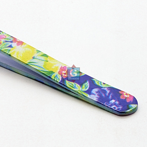 Pince à épiler en acier inoxydable Gray Rocks, motif floral, outil d'épilation pour le visage, usage domestique, équipement de beauté - Product Image 3