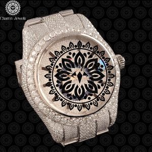 Reloj de Lujo para Mujer Charm Jewels, Acero Inoxidable, Caja Redonda de 40 mm, Cristal de Zafiro Analógico, Diseño de Moda de Alta Calidad - Product Image 4