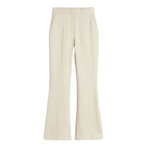 Hot Sale New Women Flare <b>Trousers</b> and Solid Color Low <b>Waist</b> Straight Custom Logo and Plus Size for Women MADE BY HS - Product Image 3