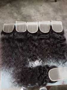 Cierre de Encaje HD con Cabello Remy Virgen Indio Natural Rizado - Product Image 1
