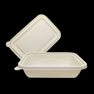 Biodegradable Disposable Split <b>Lunch</b> <b>Box</b> Food Packaging Container with Multiple <b>Compartments</b> for Takeaway Catering and Meal - Product Image 3