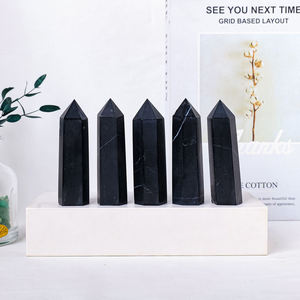 หินชุงไกต์ธรรมชาติทรงหอคอย ขัดเงา ใช้ตกแต่งบ้าน สำนักงาน ขายส่ง - Product Image 1