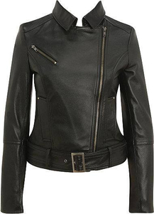 New Arrival Wholesale <b>Lightweight</b> <b>Women</b> Leather <b>Jacket</b> for Sale / Hot Sale Autumn & Winter <b>Women</b> Fashion Cowhide Leather <b>Jackets</b> - Product Image 2