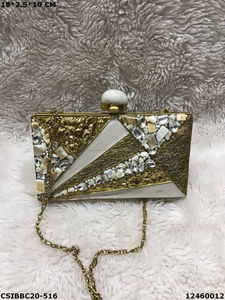 ARTESANÍA DE LUJO Bolso de noche de nácar de alta calidad Elegante monedero de mano para mujeres y niñas Ropa de fiesta de boda - Product Image 3