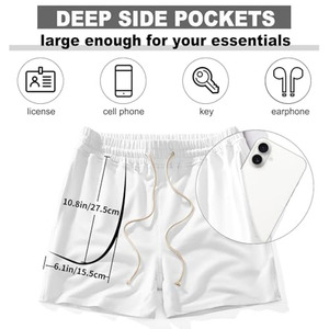 Pantalones Cortos Deportivos Casuales para Hombre, Pantalones Cortos de Chándal para Hombre, Ropa Deportiva Urbana, Colores Sólidos, Pantalones Cortos de Gimnasio para Hombre - Product Image 6