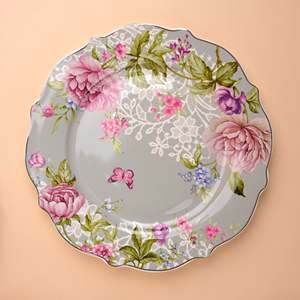 Juego de Vajilla de Porcelana China Azure Blossom de 8 Piezas con Acabado Espejo, Apto para Lavavajillas - Product Image 3