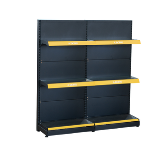 OEM Heavy Duty Vertical Metal Supermarket Gondola Shelving Rack <b>Model</b> A51 for Grocery Store Retail Freestanding Quick - Product Image 1