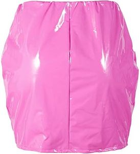 Mini-jupe en cuir PU pour femme, taille haute, moulante, sexy, design personnalisé, vente directe usine, vêtements pour femmes OEM ODM - Product Image 3