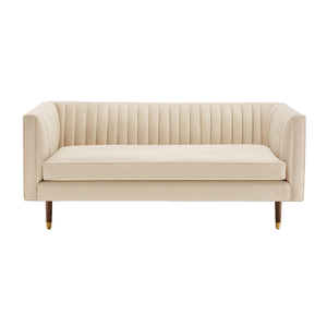 Sofá Seccional en Forma de L 33 BAILEY, Tapizado en Cuero PU y Tela, Estructura de Madera Maciza, Patas de Metal, Espuma de Alta Densidad, para Sala de Estar - Product Image 1