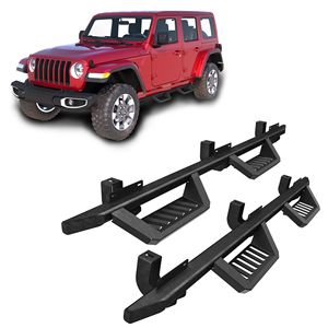 Pedane Laterali in Acciaio per Fuoristrada, Piastre di Protezione Sottoscocca Compatibili con Jeep Wrangler JL 4 Porte 2018-2026, Pedane e Barre Nerf - Product Image 1