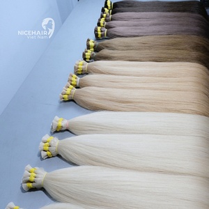 Vente en gros de haute qualité 100% extensions de cheveux humains vierges naturels Remy cheveux en vrac d'origine vietnamienne - Product Image 6