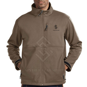 Veste d'hiver softshell pour homme de qualité supérieure, résistante à l'eau, col montant, logo sur le devant, écologique, respirante - Product Image 4
