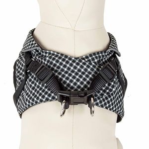 Checkerwag Reversible Breathable Adjustable <b>Dog</b> <b>Harness</b> with Buttoned Mesh Checkered Design Pet <b>Harnesses</b> Category - Product Image 4