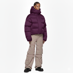 Venta al por Mayor de Ropa de Mujer 2022, Chaqueta Acolchada con Cuello Alto y Bolsillos, Abrigos Acolchados, Chaquetas de Invierno Cortas para Mujer - Product Image 1