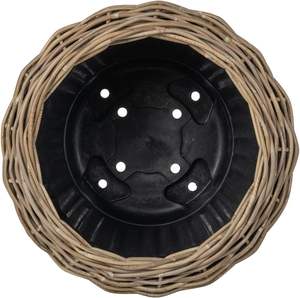 Cesta de Mimbre para Plantas, Maceta Natural Tejida a Mano para Uso en Interiores y Exteriores, Hecha por KingcraftViet - Product Image 1