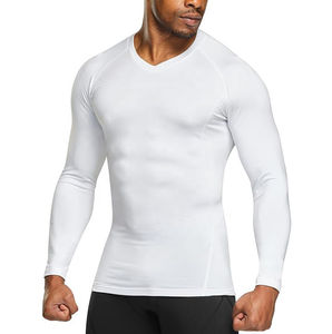 Vêtements de sport respirants pour hommes, chemises de compression très vendues, légères, pour hommes - Product Image 1
