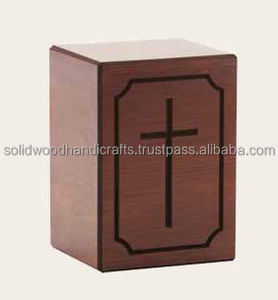Urnas de cremación de madera de nuevo diseño para urnas de madera para adultos Urnas funerarias Tamaño personalizado Suministros funerarios - Product Image 5