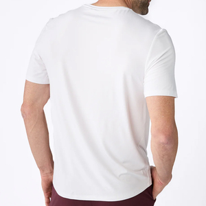 Camisetas de Manga Corta con Cuello Redondo 100% Algodón para Hombre, Camisetas Casuales de Verano de Corte Regular, Secado Rápido y Transpirables, Camiseta Personalizada con Bolsillo - Product Image 4