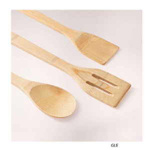 Juego de Utensilios de Cocina de Bambú Natural de 36 Piezas con 5 Cucharas Ranuradas y para Ensalada y Espátula - Product Image 5