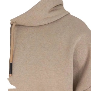 Sweat-shirts pour hommes personnalisés avec broderie et impression en relief, 500GSM 480GSM, 70% coton 30% polyester, doublure polaire, coupe ample et courte - Product Image 5