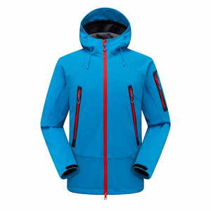 Waterproof Windproof Softshell <b>Fleece</b> <b>Lined</b> Hooded Bomber <b>Jacket</b> Winter Outdoor Hiking Camping Men Front Logo Wholesale Price - Product Image 6