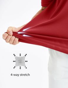 Proveedor al por Mayor de Camisetas para Hombre, Tejido de Primera Calidad en Spandex/Poliéster, Manga Corta, Ropa Casual de Golf, Transpirable, Suave al Tacto, Corte Regular - Product Image 3