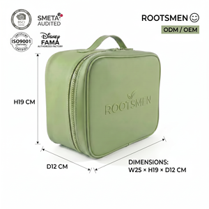 Sac de voyage cosmétique tendance en PVC gaufré, étanche, avec fermeture éclair, grande capacité, à suspendre, dimensions H19xL25xP12cm - Product Image 1