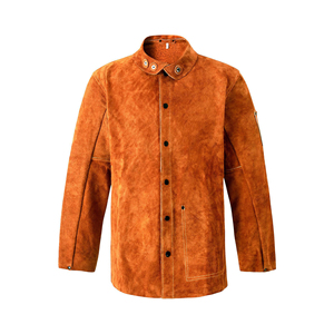 เสื้อแจ็คเก็ตเชื่อมทนความร้อนโพลีเอทิลีนแบบหนา แขนยาว 300C-500C ชุดป้องกันไฟพร้อมชุดป้องกันระบบหายใจระดับแพ็ค - Product Image 5