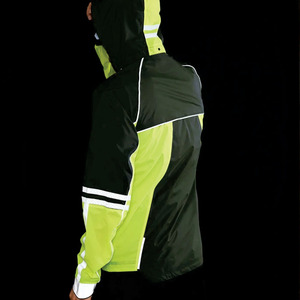Men's Hooded Windbreaker <b>Jacket</b> Lightweight Nylon Shell <b>Reflective</b> Trim <b>Running</b> Workwear Custom OEM ODM Wholesale Factory Direct - Product Image 5