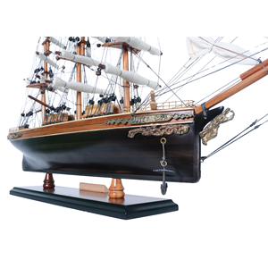 Modelo de Barco de Madera Pintado Cutty Sark de 50 cm con Base de Exhibición, Decoración de Lujo para el Hogar/Oficina, Artesanía Náutica Hecha a Mano, Regalo - Product Image 4