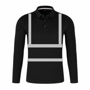 Camiseta Polo de Poliéster para Trabajo con Franjas Reflectantes de Seguridad para Hombre - Ropa de Trabajo Duradera, Cómoda y de Alta Visibilidad - Product Image 4