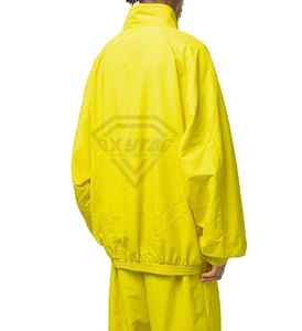 Premium Yellow Tracksuit Men Custom Windbreaker Set Waterproof Pullover <b>Jacket</b> Baggy Pants OEM Clothing Manufacturer Bulk Sale - Product Image 3