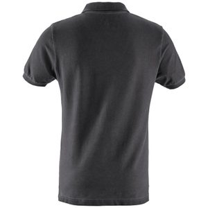 Polo à manches courtes pour homme, couleur unie, style décontracté, 100% coton, respirant, coupe régulière, tissu tissé - Product Image 3
