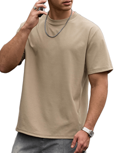 เสื้อยืดคอกลมผู้ชายสไตล์ใหม่ แนวลำลอง/ทางการ/วินเทจ/สตรีทแวร์ ทรงหลวม ดีไซน์คลาสสิก รับผลิตเสื้อยืดผู้ชายแบบ OEM - Product Image 2